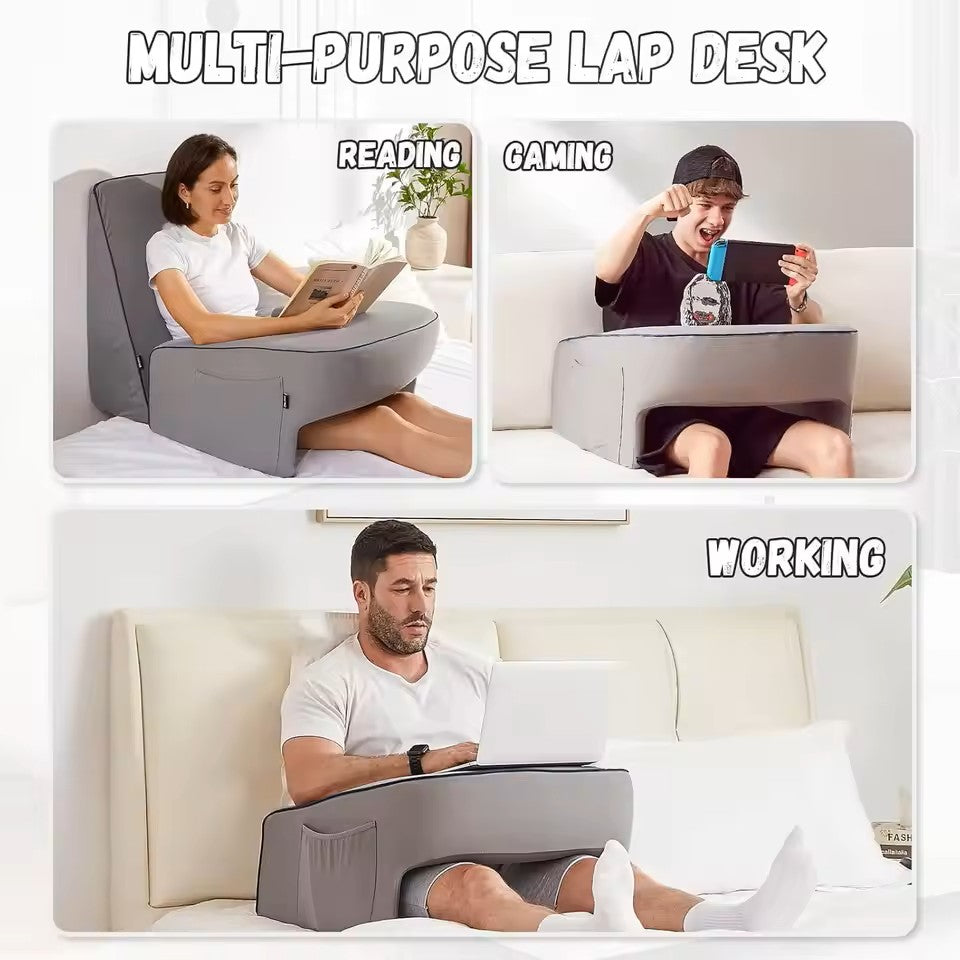 Reading Pillow for Bed, Gaming Pillow for Lap, Lap Desk Pillow
