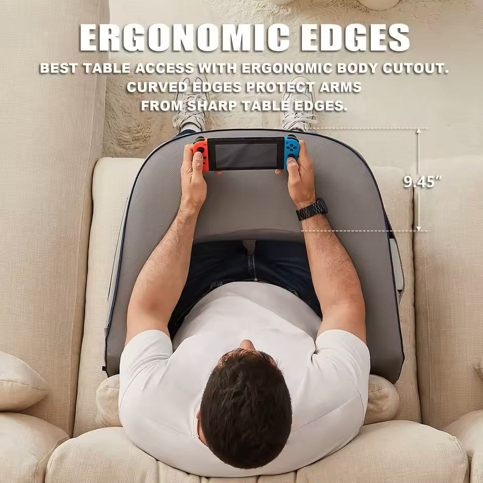 Reading Pillow for Bed, Gaming Pillow for Lap, Lap Desk Pillow