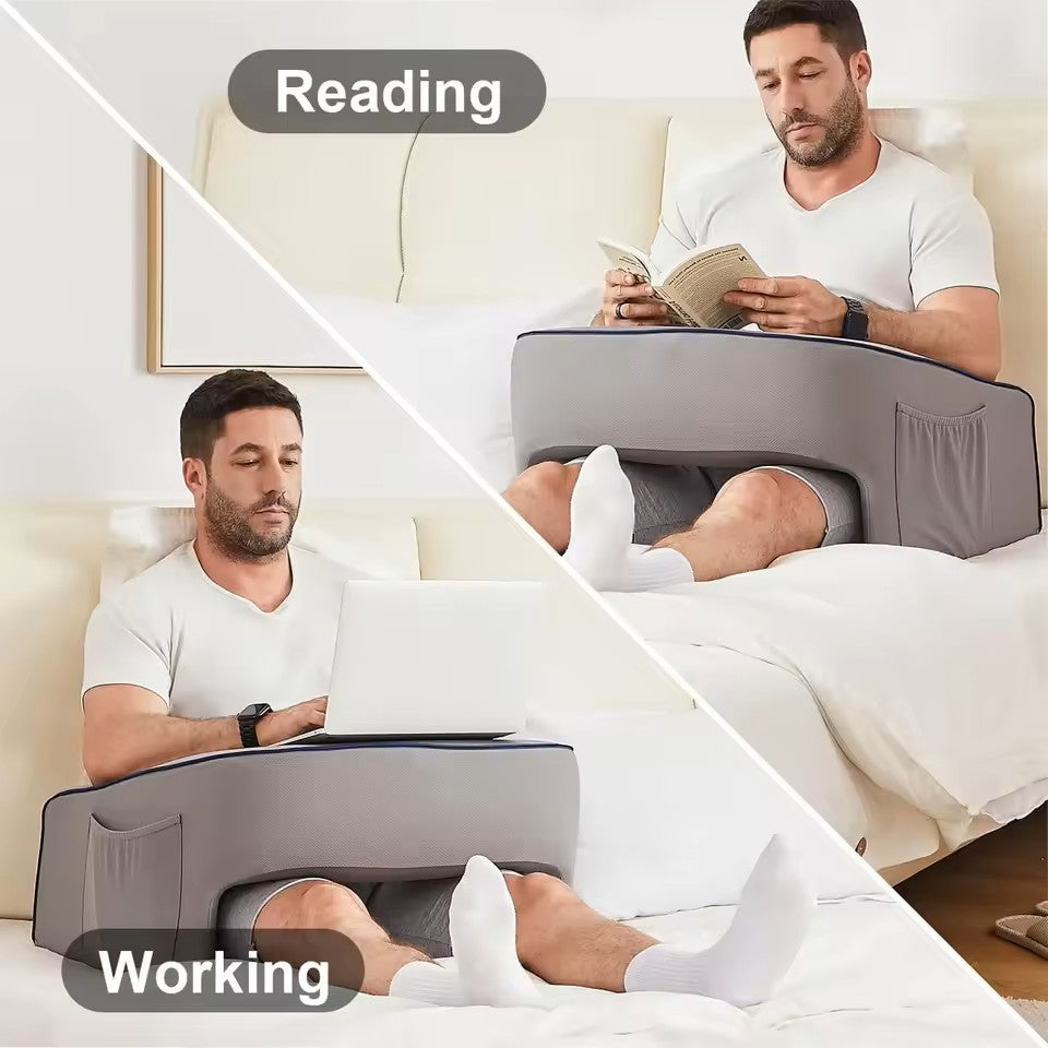 Reading Pillow for Bed, Gaming Pillow for Lap, Lap Desk Pillow