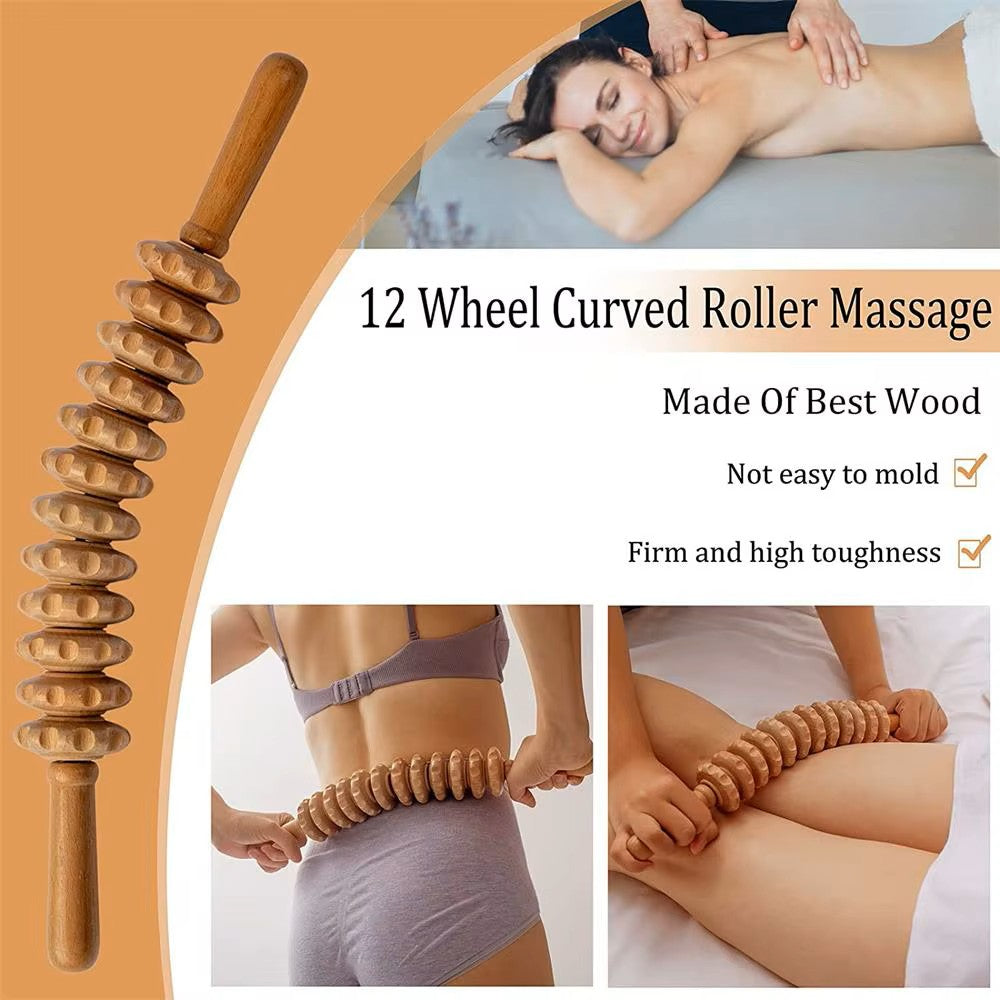 Wooden Gua Sha Massage Tools Set