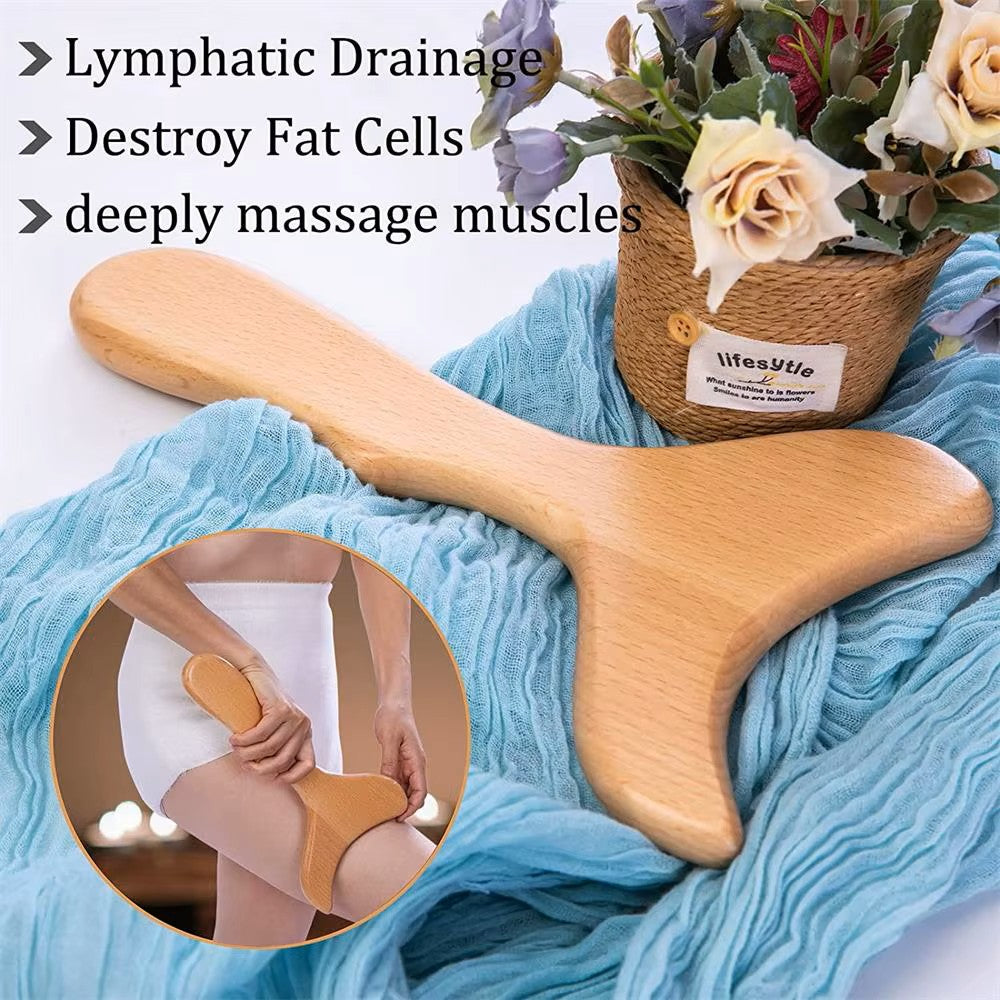 Wooden Gua Sha Massage Tools Set