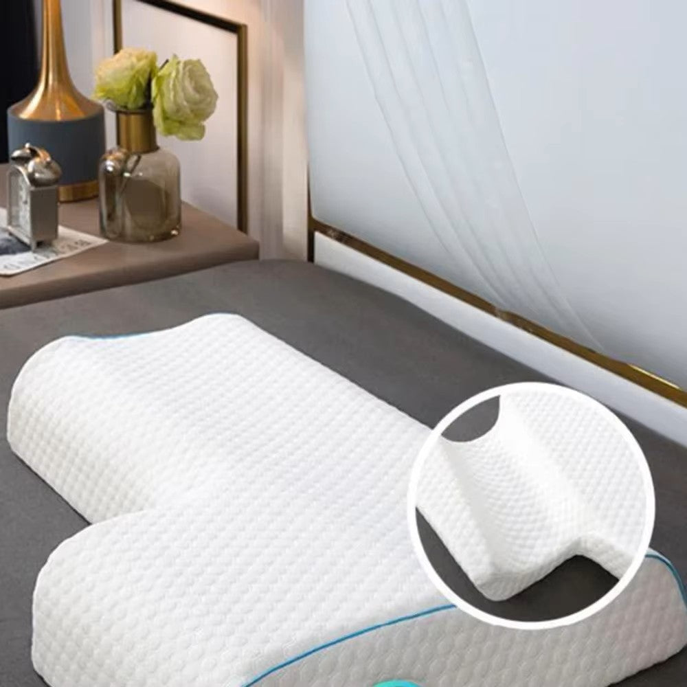 Memory Foam Pillow for Couples With Arm Rest