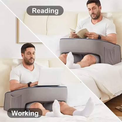 Reading Pillow for Bed, Gaming Pillow for Lap,  Lap Desk Pillow